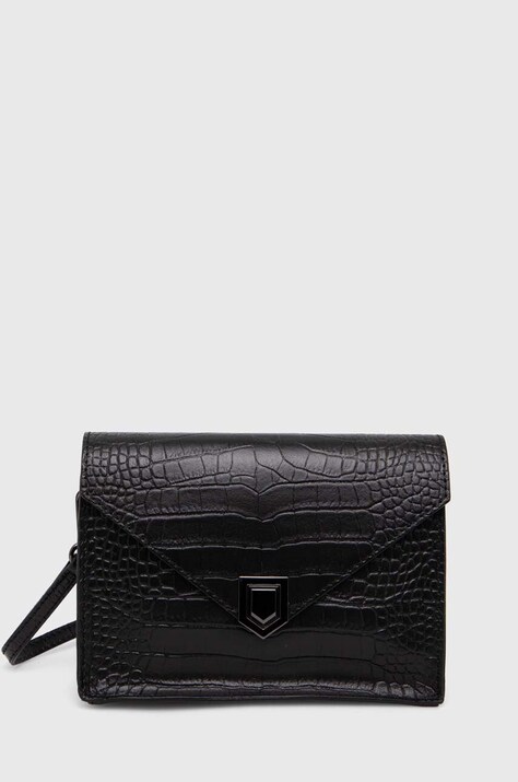 Usnjena torbica Answear.LAB črna barva