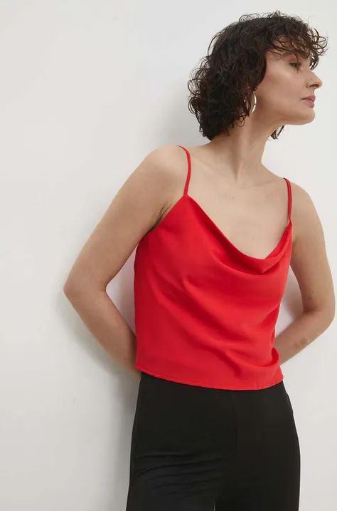 Top Answear Lab za žene, boja: crvena