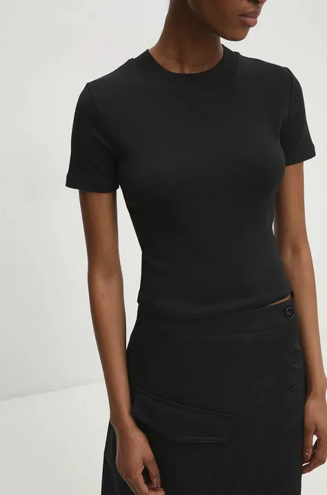 Kratka majica Answear Lab ženski, črna barva