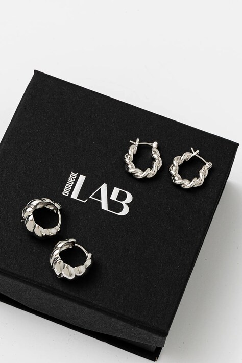 Сережки Answear.LAB 2-pack — WW25-AKD02M, срібний — фото 2