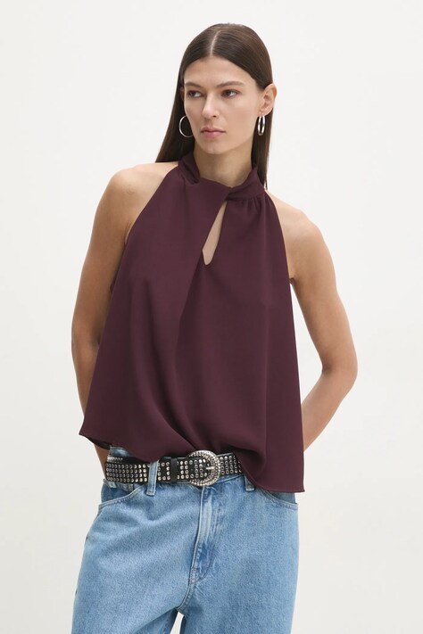 Блузка Answear.LAB женская цвет фиолетовый однотонная