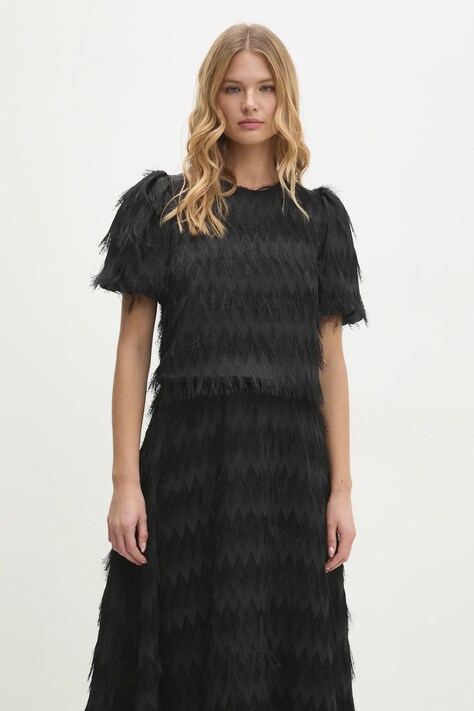 Блузка Answear.LAB женская цвет чёрный узор