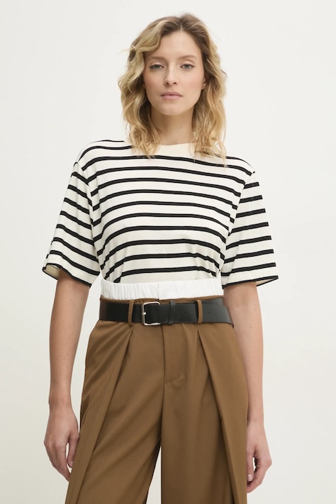 Answear Lab tricou din bumbac femei, culoarea negru
