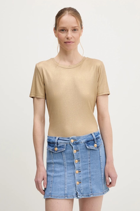 Answear.LAB t-shirt damskie kolor złoty