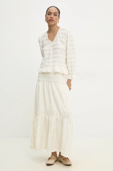 Μπλουζάκι Answear.LAB χρώμα: μπεζ