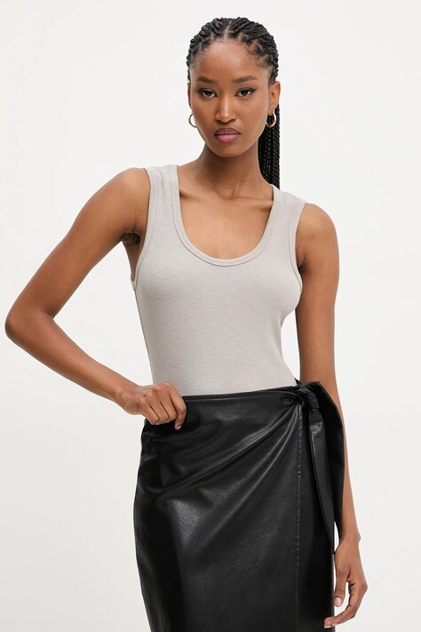 Топ Answear.LAB в сиво