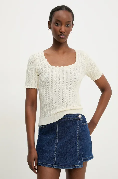 Answear Lab sweter damskie kolor beżowy lekki
