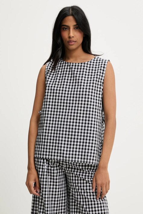 Answear Lab bluza din bumbac culoarea negru, modelator