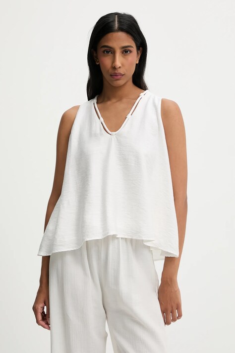 Answear Lab top culoarea alb, neted