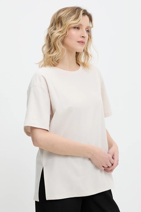 Answear Lab tricou culoarea bej