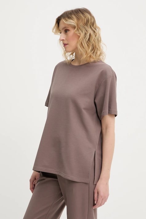 Answear.LAB t-shirt damskie kolor brązowy