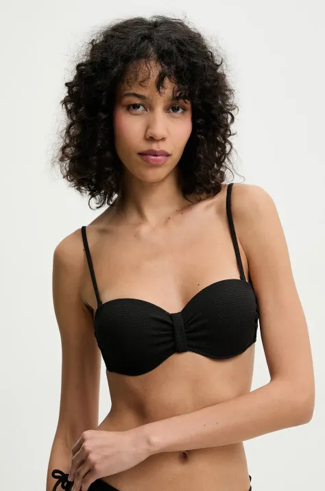Answear Lab sutien de baie culoarea negru, cupa rigidizata