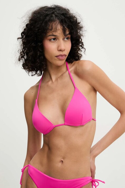 Answear Lab sutien de baie culoarea roz, cupa usor rigidizata