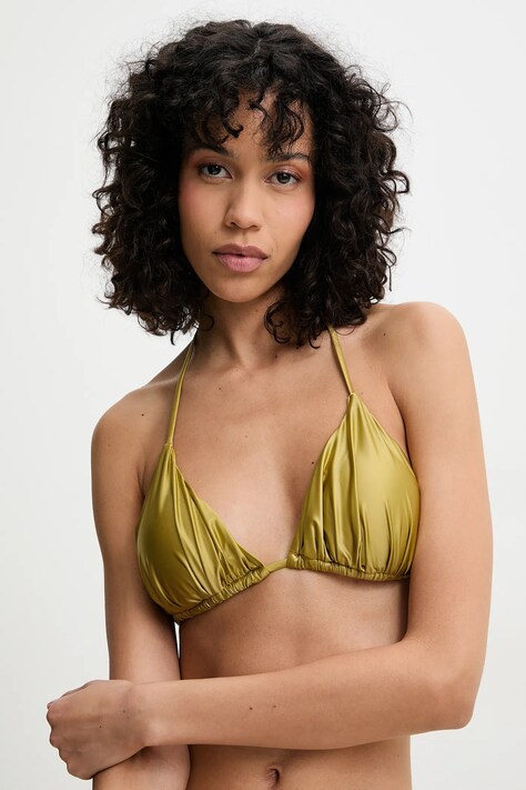 Answear Lab sutien de baie culoarea verde, cupa usor rigidizata