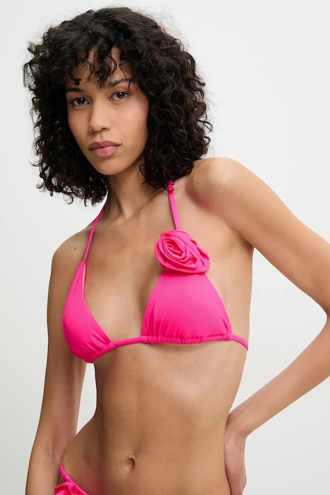 Answear Lab sutien de baie culoarea roz, cupa usor rigidizata
