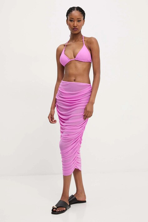 Dvodijelni kupaći kostim Answear Lab boja: ružičasta, lagano učvršćene košarice