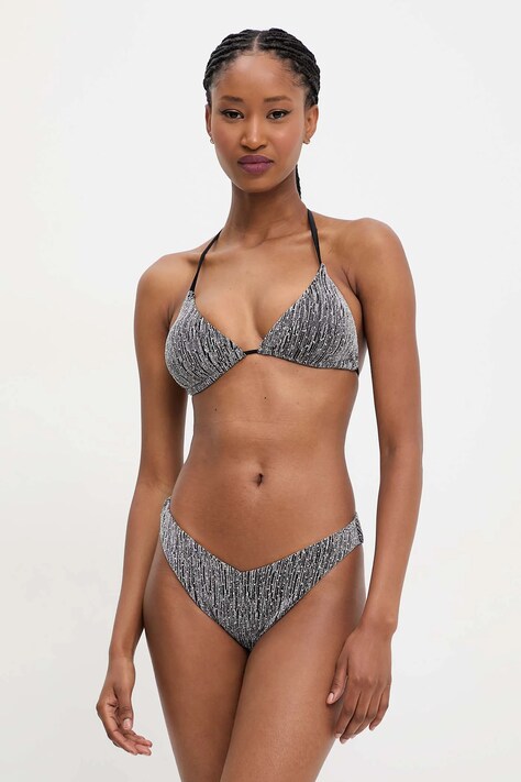 Answear Lab costum de baie din două piese culoarea negru, cupa usor rigidizata