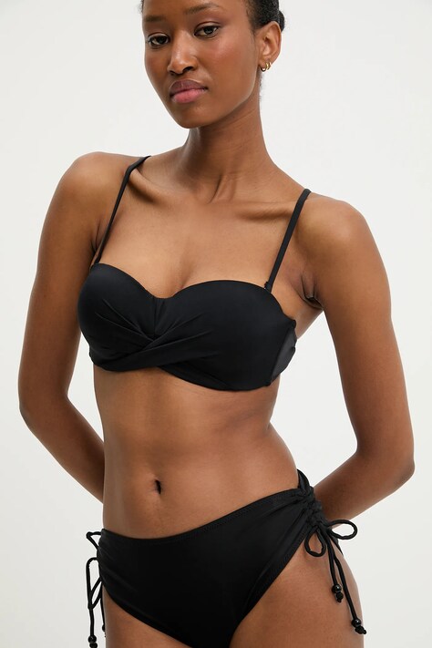 Answear Lab sutien de baie culoarea negru, cupa rigidizata