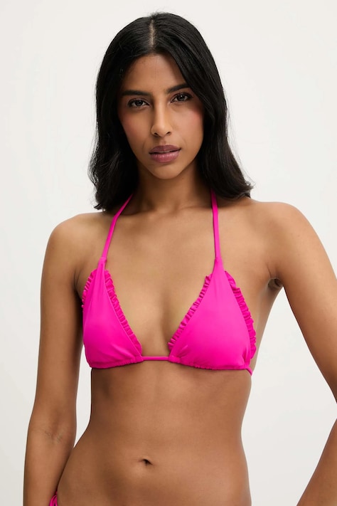 Answear Lab sutien de baie culoarea roz, cupa moale