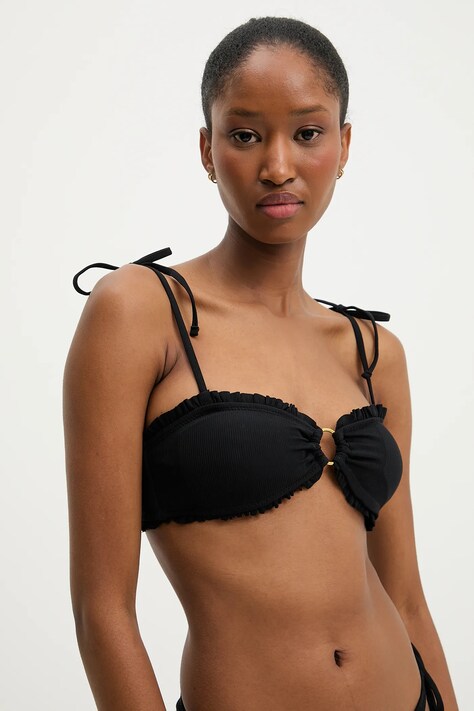 Answear Lab sutien de baie culoarea negru, cupa usor rigidizata