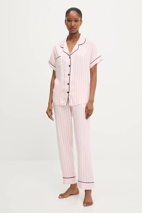 Answear Lab pijama culoarea roz