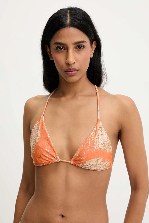 Answear Lab sutien de baie culoarea portocaliu, cupa moale