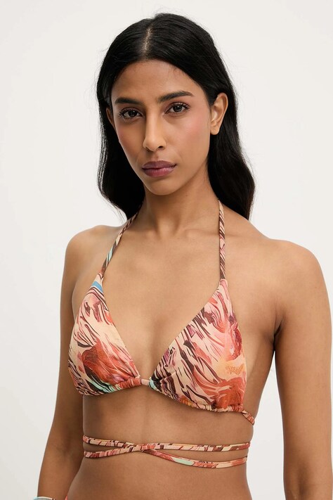 Answear Lab sutien de baie culoarea portocaliu, cupa moale