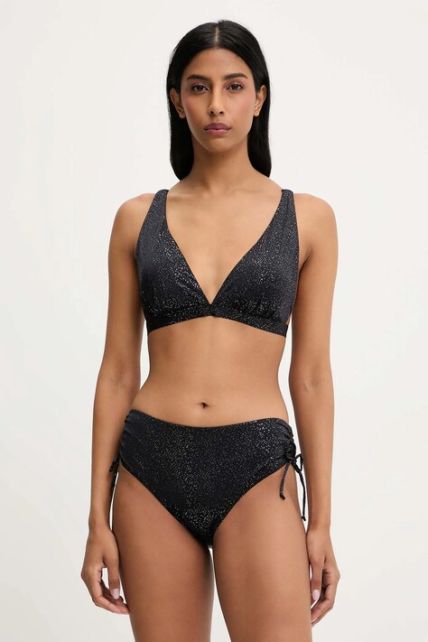 Answear Lab costum de baie din două piese culoarea negru, cupa moale