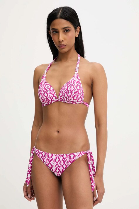 Answear Lab costum de baie din două piese culoarea roz, cupa rigidizata