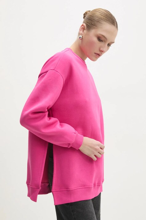 Кофта Answear.LAB жіноча колір рожевий однотонна