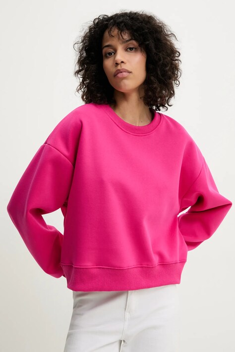 Answear.LAB bluza damska kolor różowy gładka