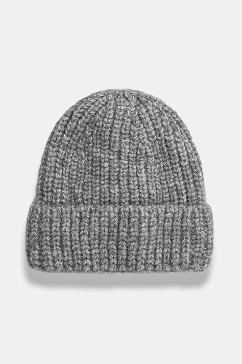 Answear Lab caciula culoarea gri, din tricot gros