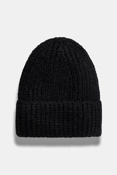 Answear Lab caciula culoarea negru, din tricot gros