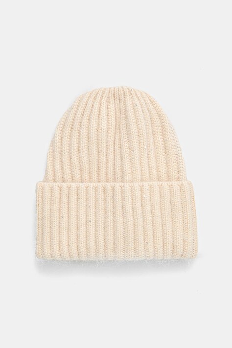 Вълнена шапка Answear.LAB в бежово от вълна