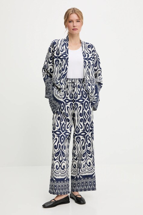 Answear Lab sacou și pantaloni culoarea albastru marin