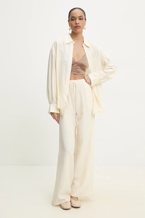 Сорочка та штани Answear.LAB жіночі колір бежевий