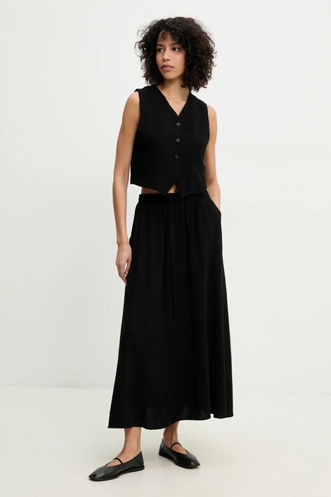 Answear Lab set din bumbac femei, culoarea negru