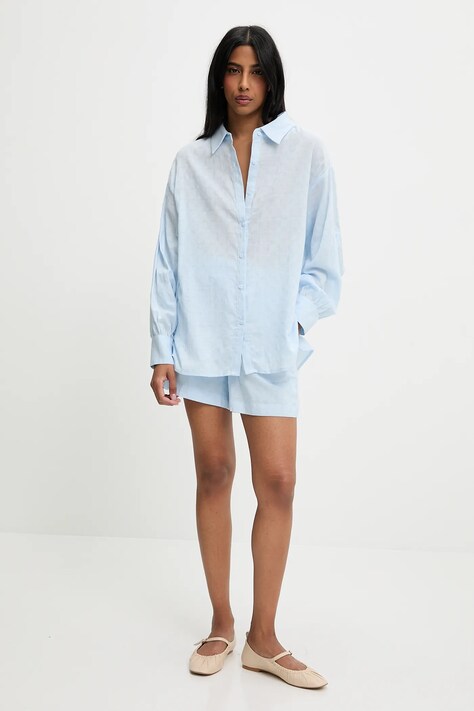 Košile a šortky Answear.LAB dámská, modrá barva