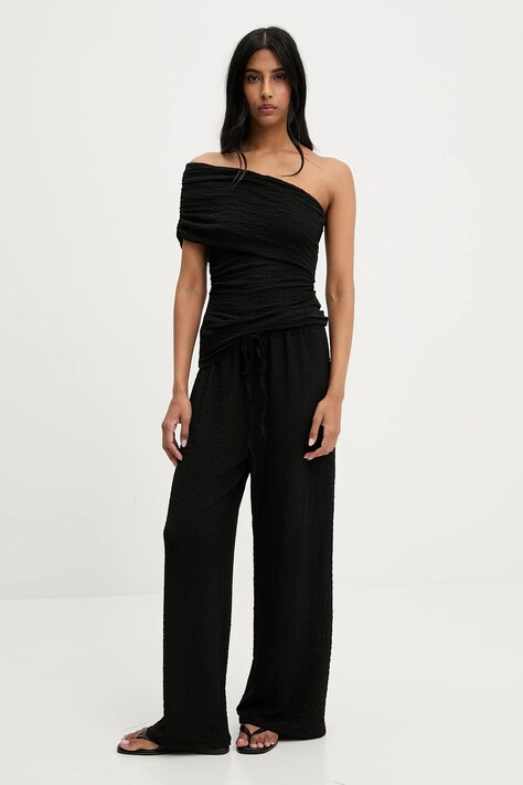 Answear Lab bluză și pantaloni culoarea negru