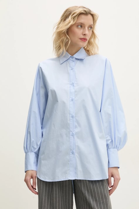 Хлопковая рубашка Answear.LAB женская relaxed классический воротник