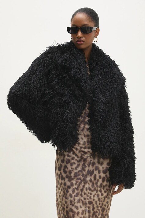 Куртка Answear.LAB женская цвет чёрный переходная oversize