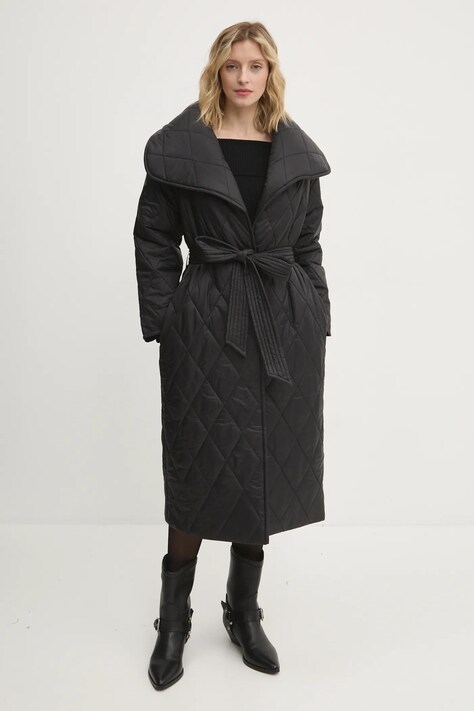 Answear Lab geaca femei, culoarea negru, de tranzitie