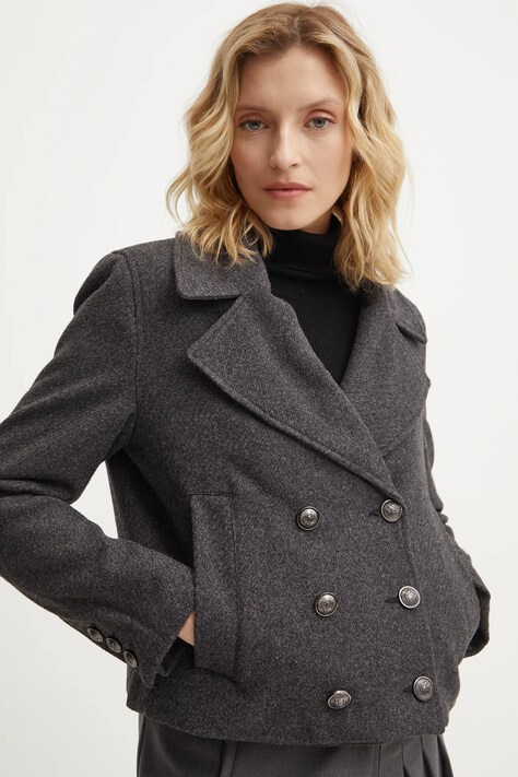 Куртка Answear.LAB женская цвет серый переходная