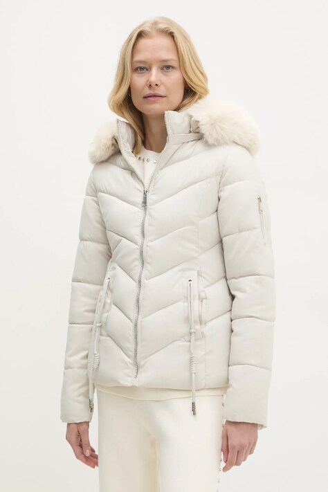 Bunda Answear.LAB dámská, béžová barva, zimní