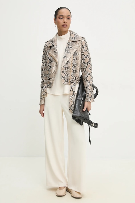 Křivák Answear Lab béžová barva, přechodná