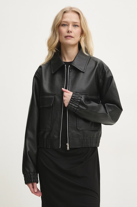 Bunda Answear.LAB dámská, černá barva, přechodná