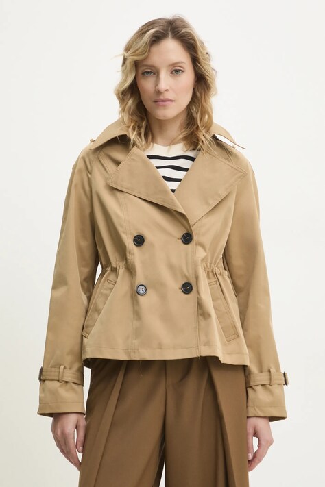 Answear.LAB kurtka kolor brązowy przejściowa