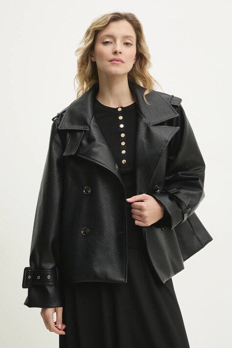 Answear Lab geaca culoarea negru, de tranzitie