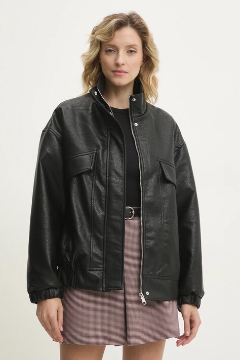 Answear.LAB rövid kabát fekete, átmeneti