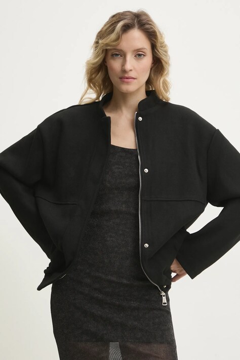 Answear Lab geaca culoarea negru, de tranzitie